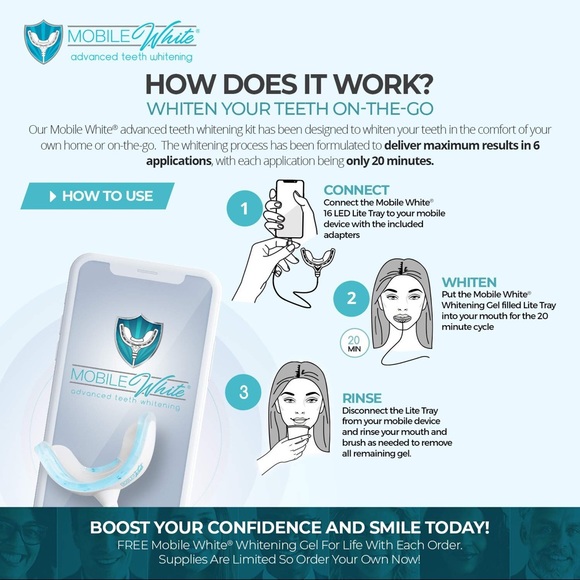 Mobile White Advanced Teeth Whitening Kit - Picture 3 of 8